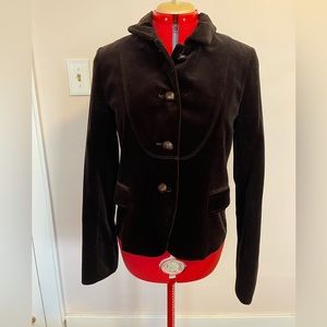 J. Crew brown velour jacket